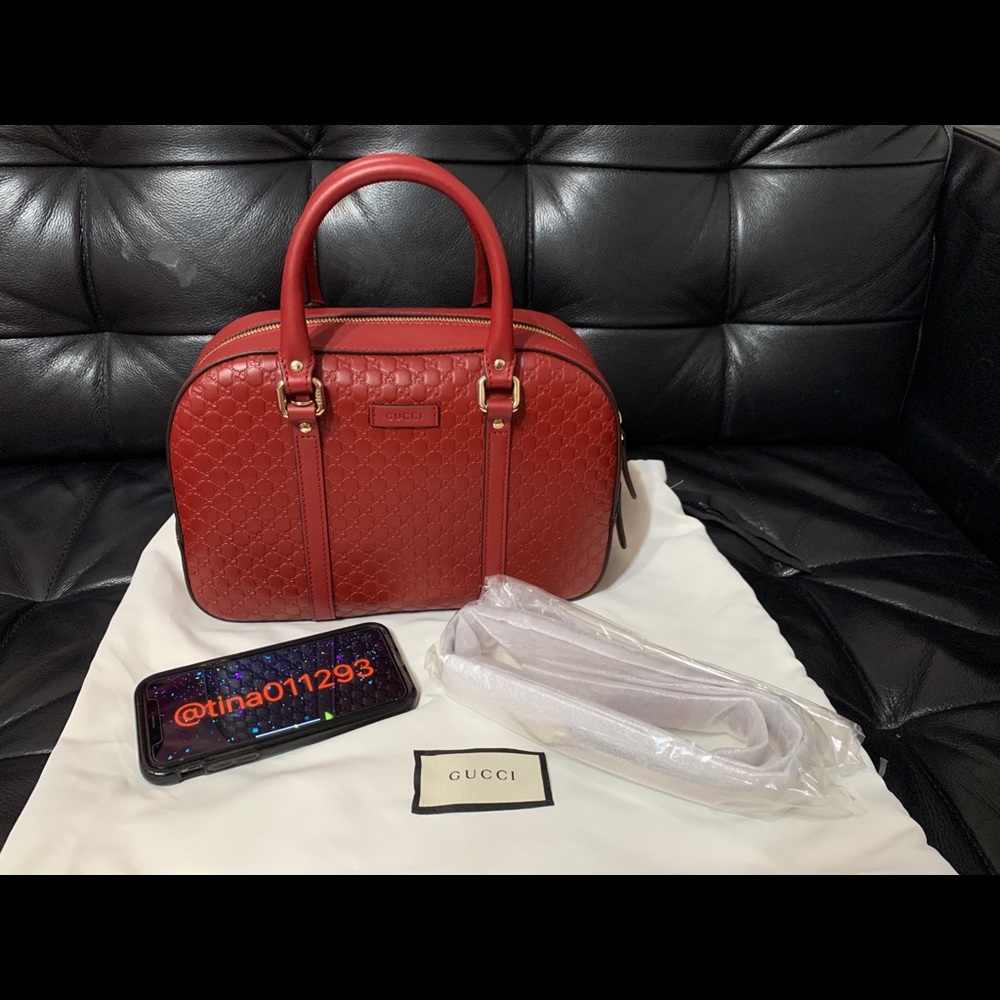 *Authentic* Gucci Embossed Micro GG Guccissima satchel bag